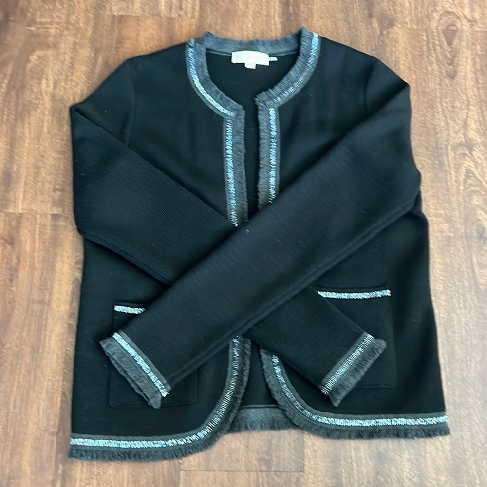 Tory Burch Knit Embellished Sweater Jacket - Picture 6 of 11